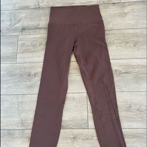 Lululemon brown 25 inch align pants.